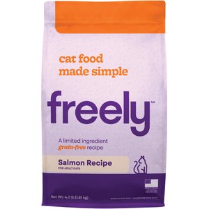 Freely Salmon Recipe Limited Ingredient Grain-Free Dry Cat Food, 4-lb bag