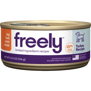 Freely Turkey Recipe Limited Ingredient Grain-Free Wet Dog Food, 5.5-oz can, 12 count