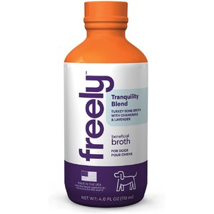 Freely Beneficial Broth Tranquility Blend Dry Dog Food Topper, 4-oz bottle