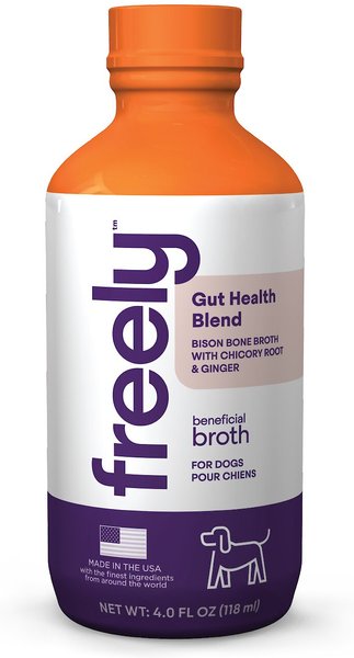 Freely Beneficial Broth Gut Health Blend Dry Dog Food Topper, 4-oz bottle slide 1 of 8