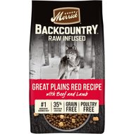 Merrick Backcountry Freeze-Dried Raw Grain-Free Great Plains Red Recipe Big Game Recipe with Beef, Lamb & Rabbit Dry Dog Food