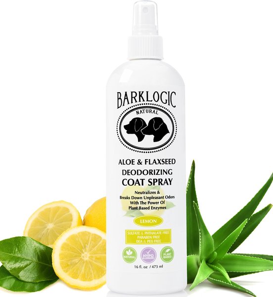 BarkLogic Aloe & Flaxseed Deodorizing Lemon Dog Coat Spray, 16-oz bottle slide 1 of 7