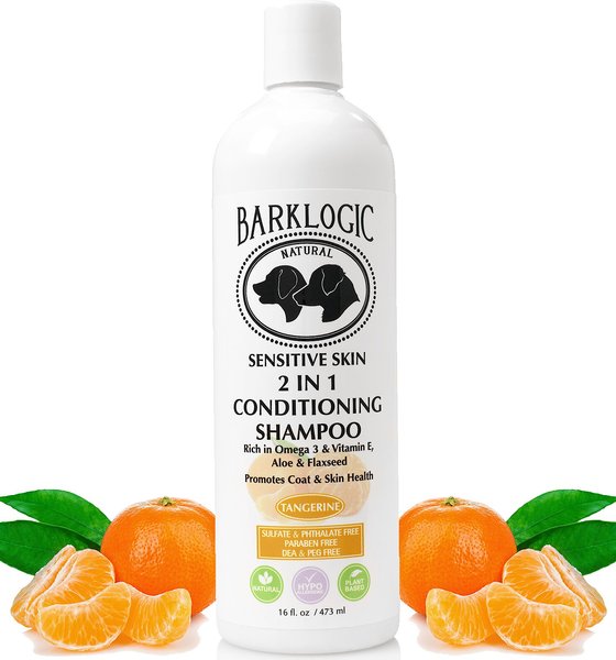 BarkLogic Sensitive Skin 2 in 1 Conditioning Tangerine Dog Shampoo, 16-oz bottle slide 1 of 7