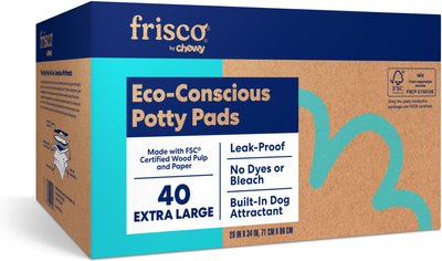 Frisco Extra Large Eco-Conscious Dog Training & Potty Pads, 28 x 34-in, Unscented, slide 1 of 1