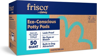 Frisco Giant Eco-Conscious Dog Training & Potty Pads, 27.5 x 44-in, Unscented, slide 1 of 1