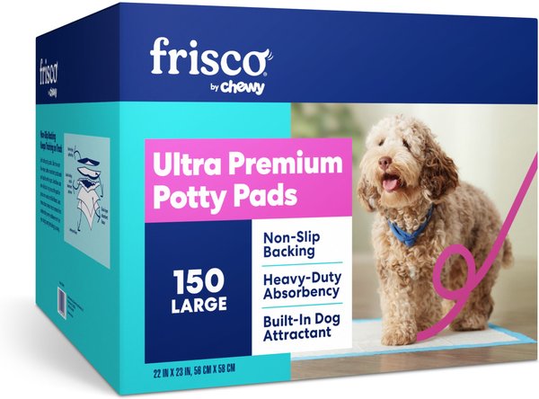 Frisco Non-Skid Ultra Premium Dog Training & Potty Pads, 22 x 23-in, 150 count, Unscented slide 1 of 6