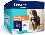 Frisco Giant Printed Dog Training & Potty Pads, 27.5 x 44-in, 30 count, Unscented, Paws & Bones