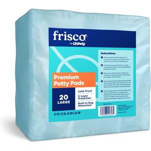 Frisco Dog Training & Potty Pads, 22 x 23-in, 20 count, Unscented
