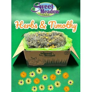 Sweet Meadow Farm Herbs & Timothy Hay Organic Small Pet Food, 9-lb box