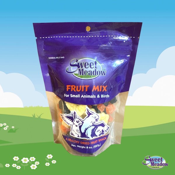 Sweet Meadow Farm Fruit Mix Small Pet & Bird Treats, 8-oz bag slide 1 of 2