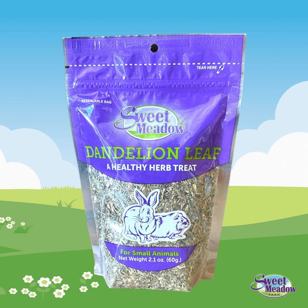 Sweet Meadow Farm Dandelion Leaf Small Pet Treats, 2.4-oz bag slide 1 of 1