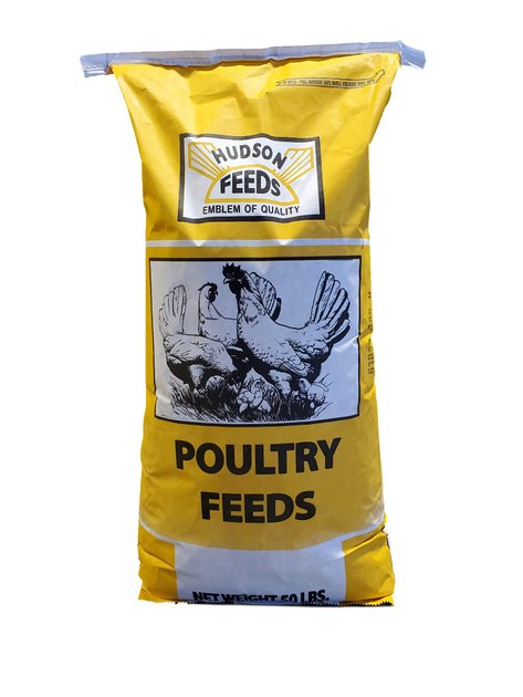 HUDSON FEEDS Poultry Feeds Chick Starter-Grower Medicated Chicken Feed ...