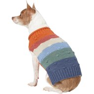Wagatude Multi-Colored Chunky Bobble Striped Dog Sweater