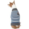 Wagatude Blue Striped Pocket Bear Dog Sweater, Medium
