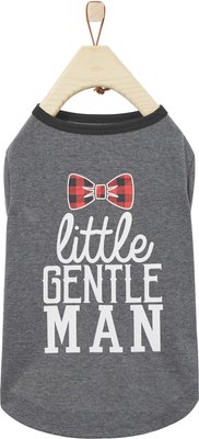 Wagatude Gray Little Gentleman Dog T-Shirt, slide 1 of 1