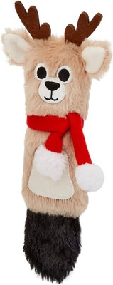 Frisco Holiday Reindeer Plush Kicker Cat Toy with Catnip, slide 1 of 1