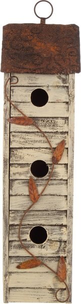Glitzhome Distressed Solid Wood Bird House, 17.95-in slide 1 of 5