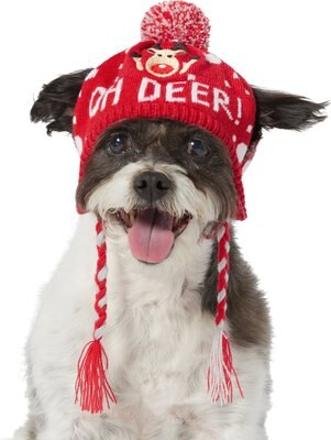 Frisco Oh Deer! Dog & Cat Knitted Hat, slide 1 of 1