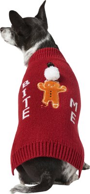 Frisco Bite Me Gingerbread Dog & Cat Christmas Sweater, slide 1 of 1