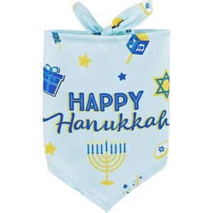 Frisco Happy Hanukkah Dog & Cat Bandana, X-Small/Small
