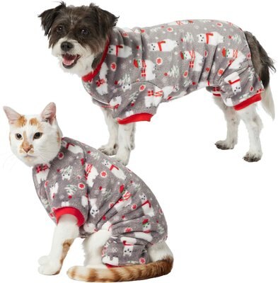 Frisco Holiday Llama Dog & Cat Cozy Fleece PJs, slide 1 of 1