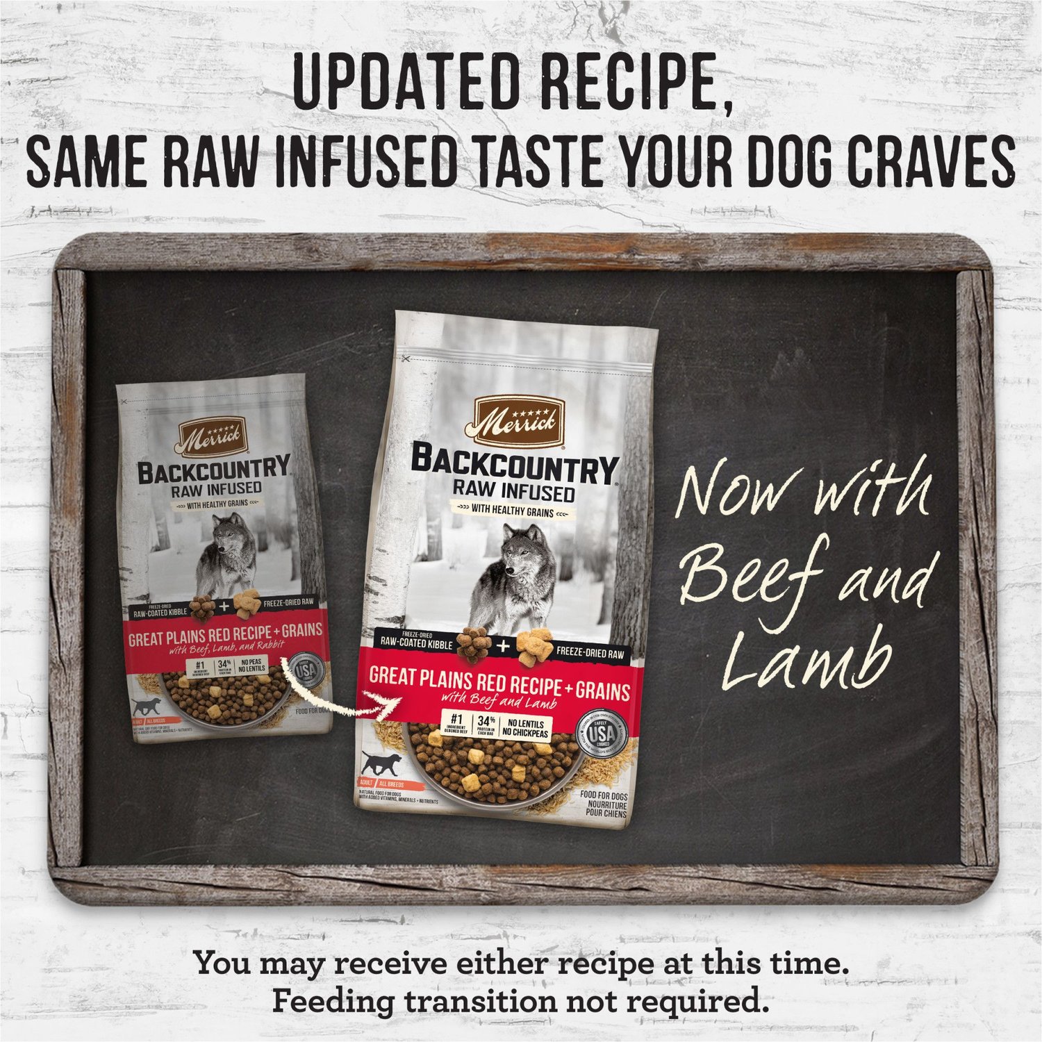 MERRICK Backcountry Raw Infused Dry Dog Food Great Plains