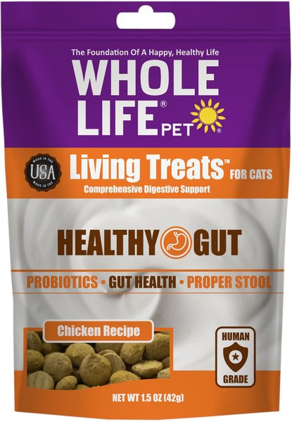 Whole Life Living Treats Chicken Recipe Freeze-Dried Cat Treats, 1.5-oz bag slide 1 of 8