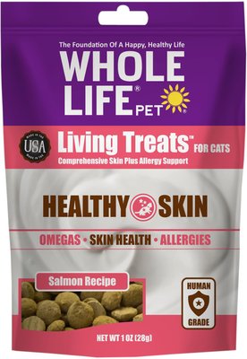 Whole Life Living Treats Salmon Recipe Freeze-Dried Cat Treats, 1-oz bag, slide 1 of 1