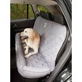 3 Dog Pet Supply Personalized Car Back Seat Protector with Bolster, Grey