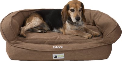 3 Dog Pet Supply EZ Wash Premium Personalized Orthopedic Bolster Dog Bed w/Removable Cover, slide 1 of 1