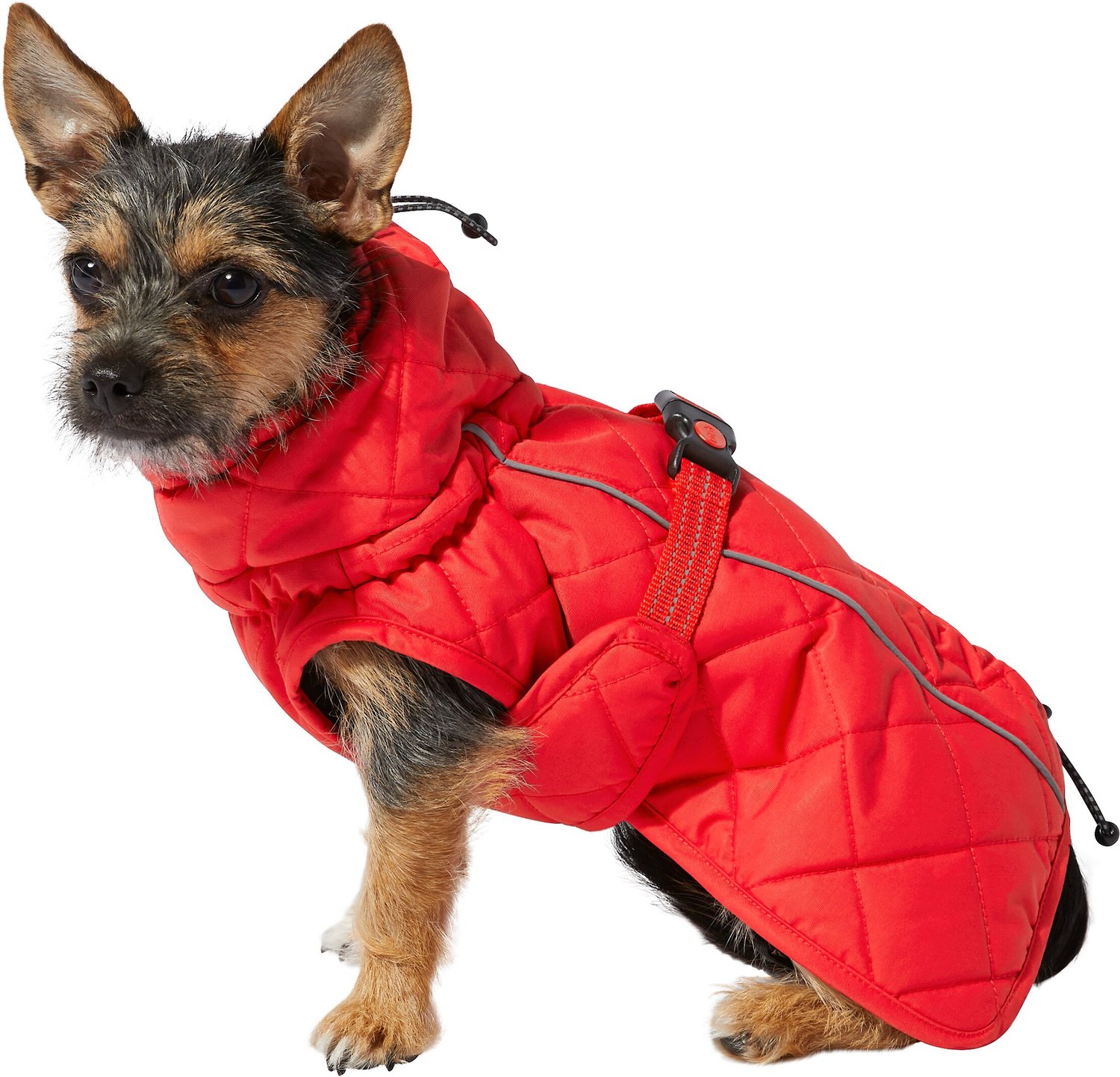KONG Insulated Quilted Dog Barn Jacket, Red, X-Small - Chewy.com