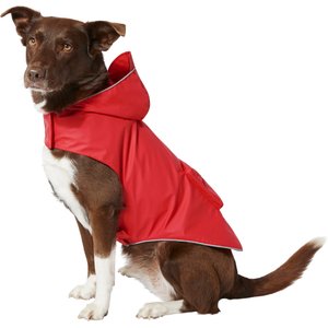 KONG Packable Dog Raincoat, Red, Large