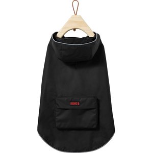 KONG Packable Dog Raincoat, Black, X-Small