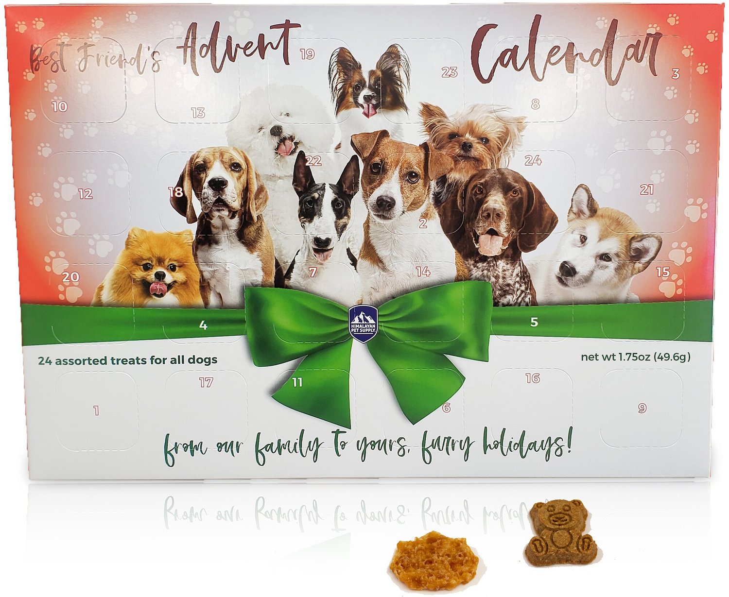 HIMALAYAN PET SUPPLY Best Friend's Advent Calendar Dog Treats, 24 count
