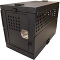 Owens Products Collapsible Dog Crate, Black, 41 inch