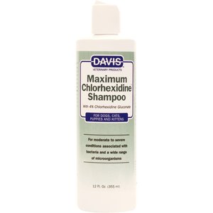 Davis Maximum Chlorhexidine Dog & Cat Shampoo, 12-oz bottle