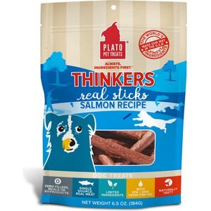 Plato Thinkers Salmon Reciepe Dog Treats, 6.5-oz bag