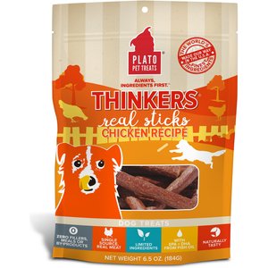 Plato Thinkers Chicken Reciepe Dog Treats, 6.5-oz bag