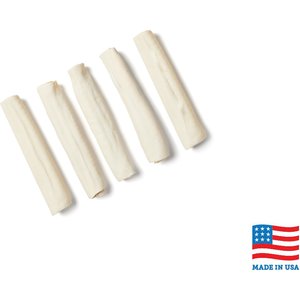 Bones & Chews Made in USA 5" Rawhide Roll Dog Treats, 5 count