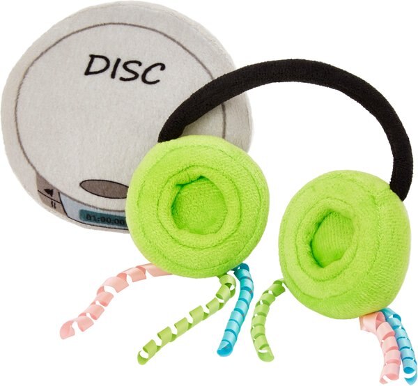 Frisco Retro CD Player Plush Cat Toy with Catnip, 2 count slide 1 of 4