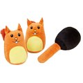 Frisco Retro Smack-a-Squirrel Hide and Seek Plush Puzzle Squeaky Dog Toy Refill, 3-count