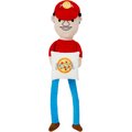 Frisco Retro Pizza Delivery Guy Plush Squeaky Dog Toy