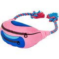 Frisco Retro Fanny Pack Plush with Rope Squeaky Dog Toy
