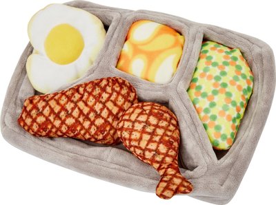 Frisco Retro Microwave Dinner Hide and Seek Plush Puzzle Squeaky Dog Toy, slide 1 of 1