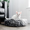 Mau Lifestyle Fluffi Donut Dog & Cat Bed, Gray