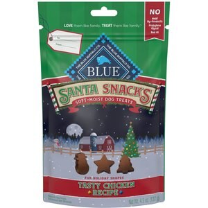 Blue Buffalo Santa Snacks Tasty Chicken Recipe Soft-Moist Dog Treats, 4.5-oz bag