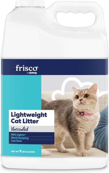Frisco Lightweight Unscented Clumping Cat Litter, 9-lb jug slide 1 of 4