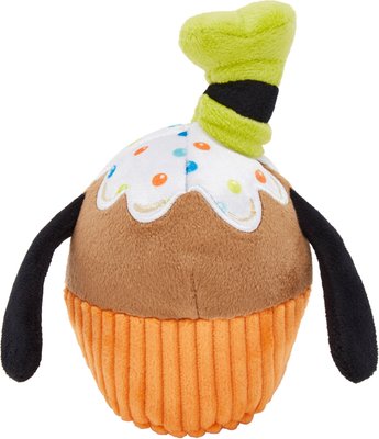 Disney Goofy Cupcake Plush Squeaky Dog Toy