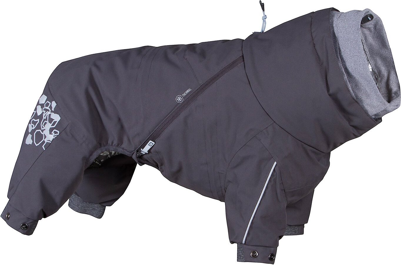 Hurtta Extreme Overall Insulated Dog Snowsuit, Blackberry