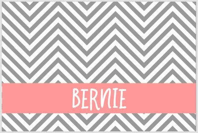 904 Custom Chevron Personalized Dog & Cat Placemat, slide 1 of 1